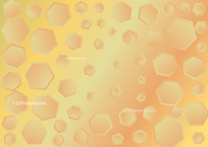 Light Orange Gradient Geometric Hexagon Background