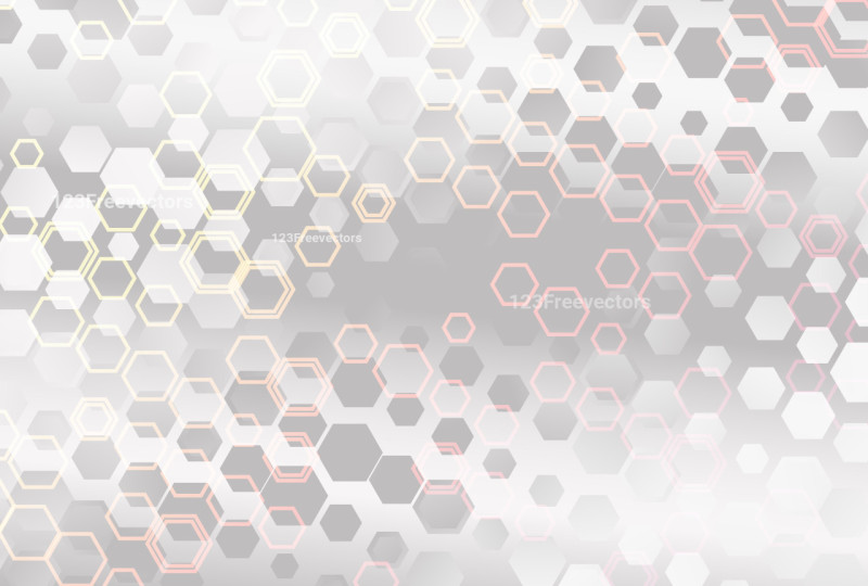 Abstract Light Color Gradient Hexagon Shape Background