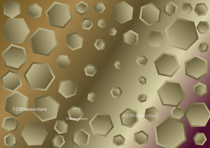 Abstract Pink and Brown Gradient Hexagon Background Illustrator