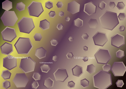 Yellow and Brown Gradient Hexagon Shape Background Image
