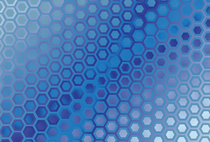 Abstract Blue Gradient Hexagon Pattern Background Vector Illustration
