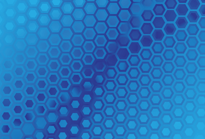 Abstract Blue Gradient Hexagon Pattern Background Illustration