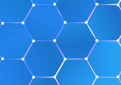 Blue Gradient Hexagon Pattern Background Vector Art