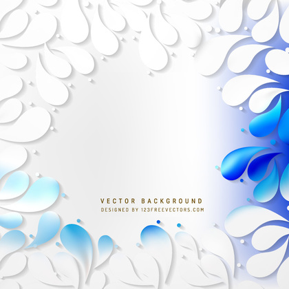 Blue White Arc-Drop Background Design