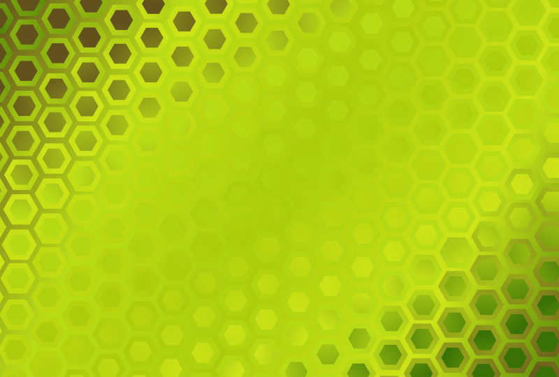 Abstract Brown and Green Gradient Hexagon Pattern Background