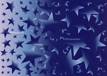 Abstract Dark Blue Gradient Star Background Vector Graphic