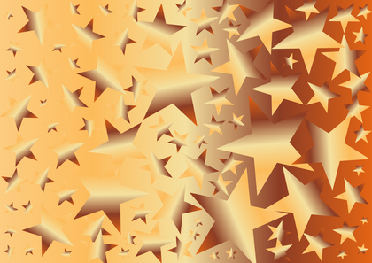 Abstract Orange Gradient Star Background Vector Image