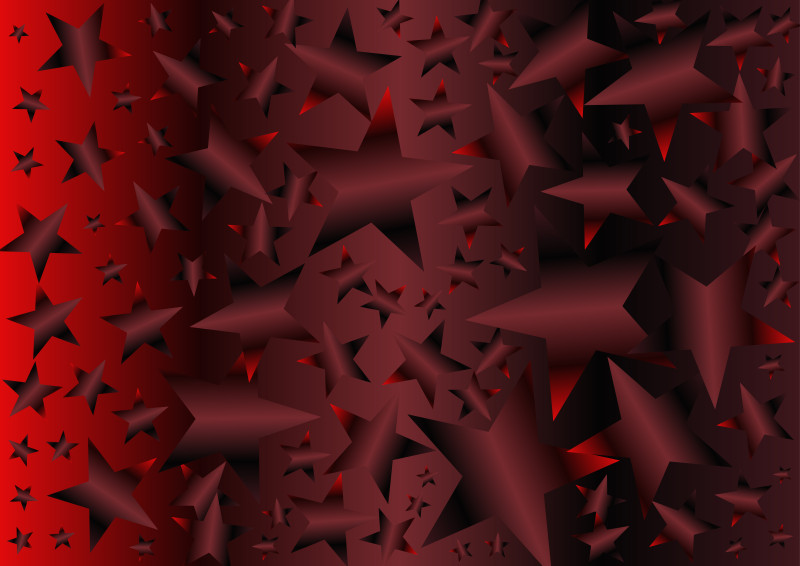 Dark Red Gradient Star Background