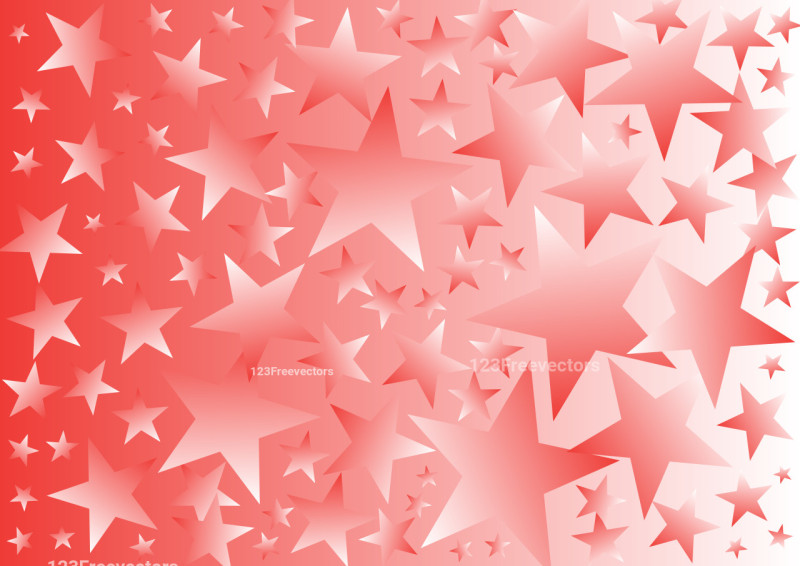 Red and White Gradient Star Background