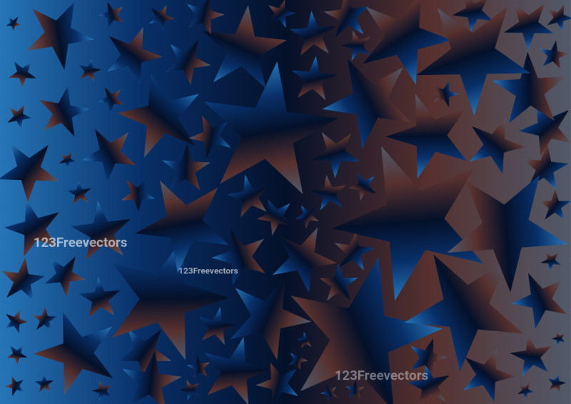 Blue and Brown Gradient Star Background Graphic