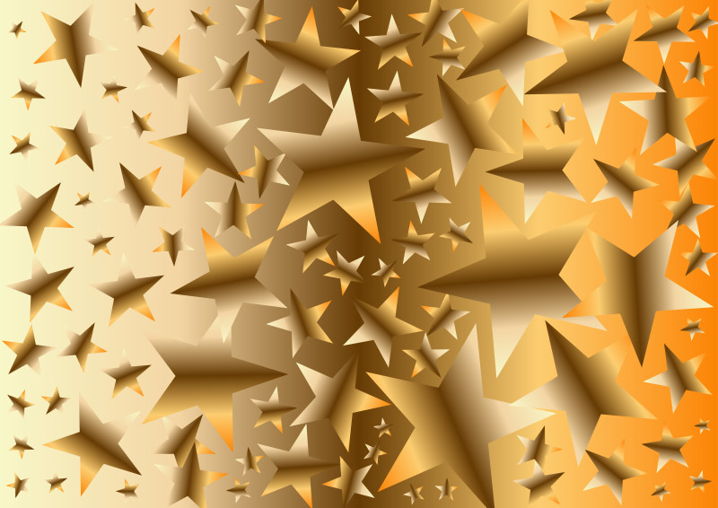 Abstract Orange and Brown Gradient Star Background