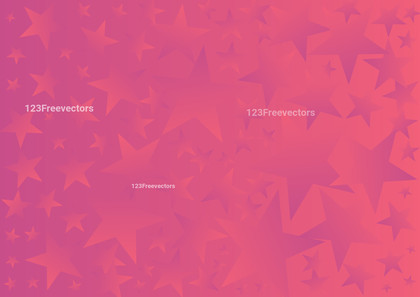 Abstract Pink and Red Gradient Star Background Vector Art