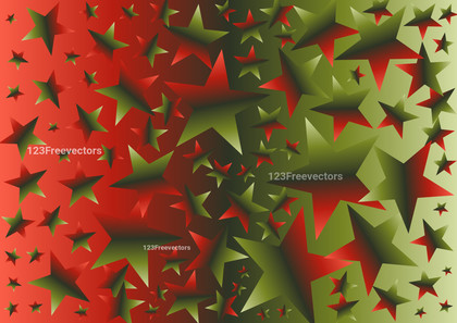 Red and Green Gradient Star Background