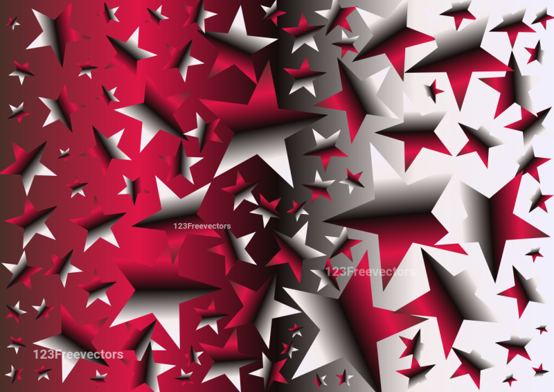 Abstract Red and Grey Gradient Star Background