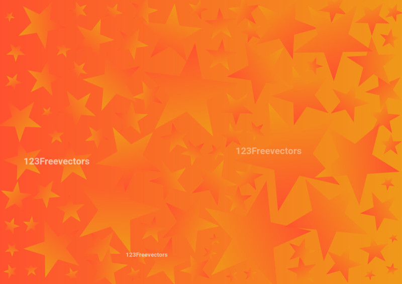 Abstract Red and Orange Gradient Star Background
