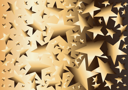 Yellow and Brown Gradient Star Background Graphic