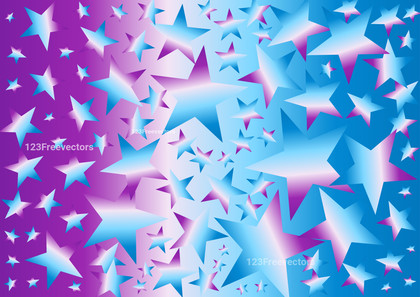 Abstract Blue Purple and White Gradient Star Background