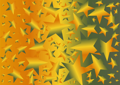 Orange Yellow and Green Gradient Star Background Vector Eps