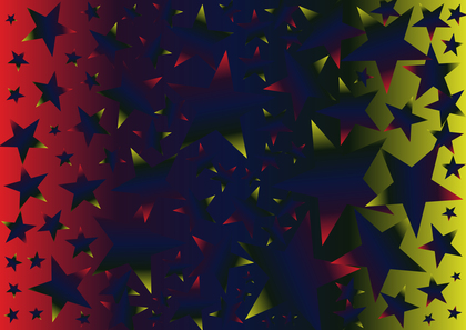 Red Green and Blue Gradient Star Background