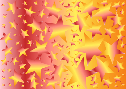Red Orange and Yellow Gradient Star Background Vector Eps