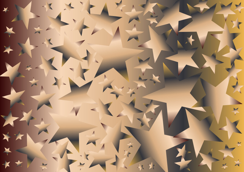 Abstract Red Yellow and Brown Gradient Star Background Vector