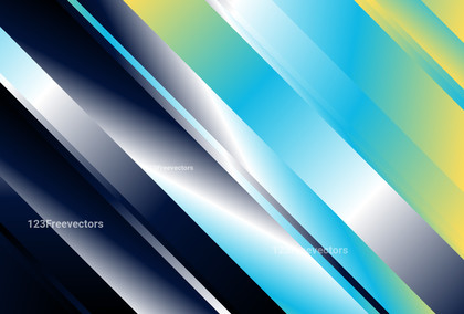 Blue Yellow and Black Gradient Diagonal Lines Background Vector