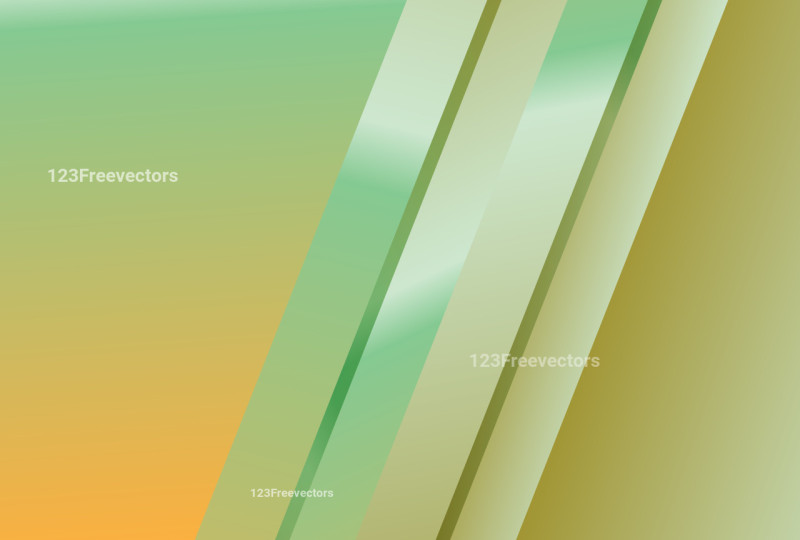 Orange and Green Gradient Diagonal Lines Stripes Background Vector Illustration
