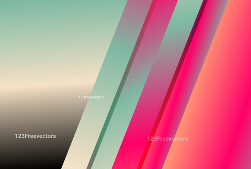 Pink Beige and Green Gradient Diagonal Stripes Background