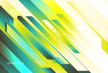 Blue Yellow and White Diagonal Shapes Background Graphic