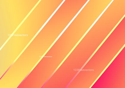 Abstract Pink and Yellow Gradient Shiny Diagonal Lines Background Vector Illustration
