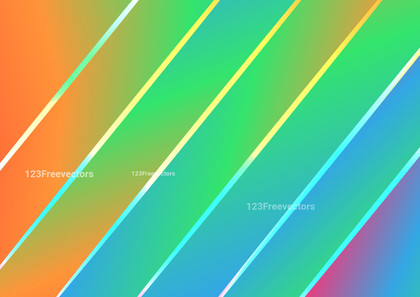 Abstract Blue Green and Orange Gradient Shiny Diagonal Lines Background Graphic