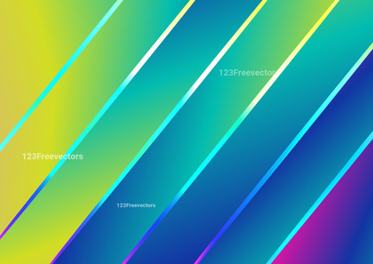 Abstract Pink Blue and Yellow Gradient Shiny Diagonal Lines Background