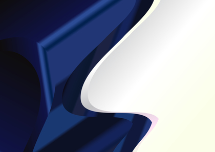 Abstract Navy Blue Business Wave Presentation Graphic