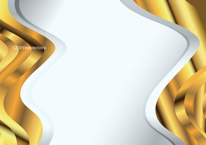 Abstract Gold Wave Business Background