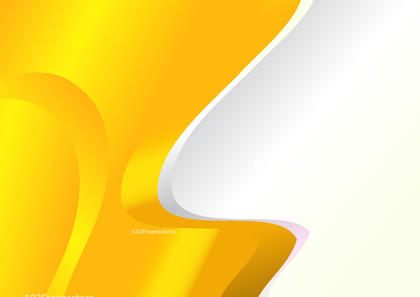 Abstract Yellow Business Wave Presentation Vector Art