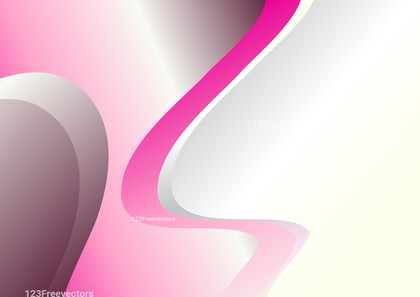 Pink and White Wave Business Background Vector Image