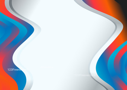 Abstract Blue and Orange Business Wave Presentation