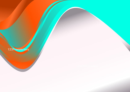 Abstract Blue and Orange Wave Business Presentation