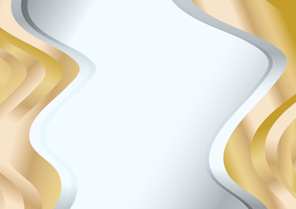 Abstract Gold and Beige Business Wave Background