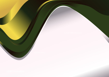 Black Green and Yellow Wave Business Background Vector Eps