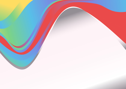 Red Orange and Blue Business Wave Background