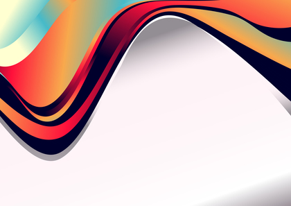 Red Orange and Blue Wave Business Background