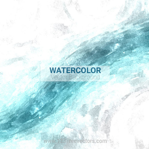 Blue Turquoise Watercolor Background