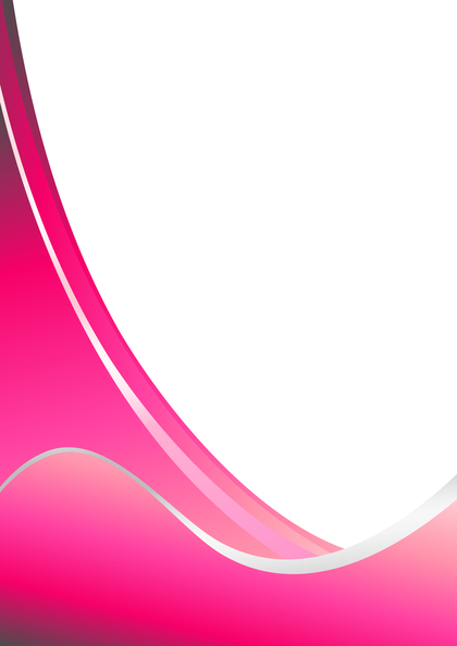 Abstract Pink Business Wave Presentation Template Vector