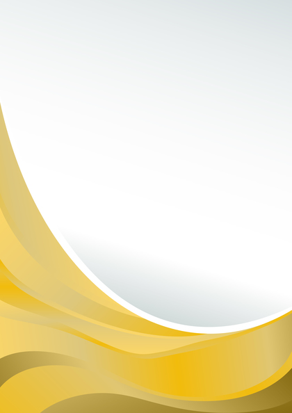 Abstract Yellow Business Wave Presentation Template