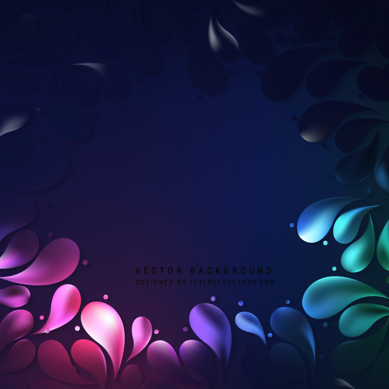 Colorful Ornamental Drops Background