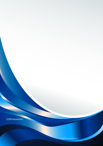 Abstract Blue and White Vertical Wave Business Background