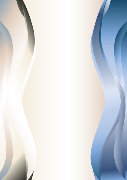 Abstract Blue and Beige vertical Business Wave Background Illustrator