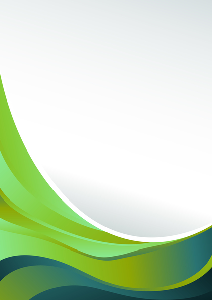 Blue and Green Business Wave Background