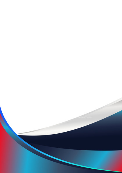Abstract Red and Blue Vertical Wave Business Presentation